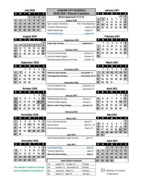 Auburn University Academic Calendar 2022 23